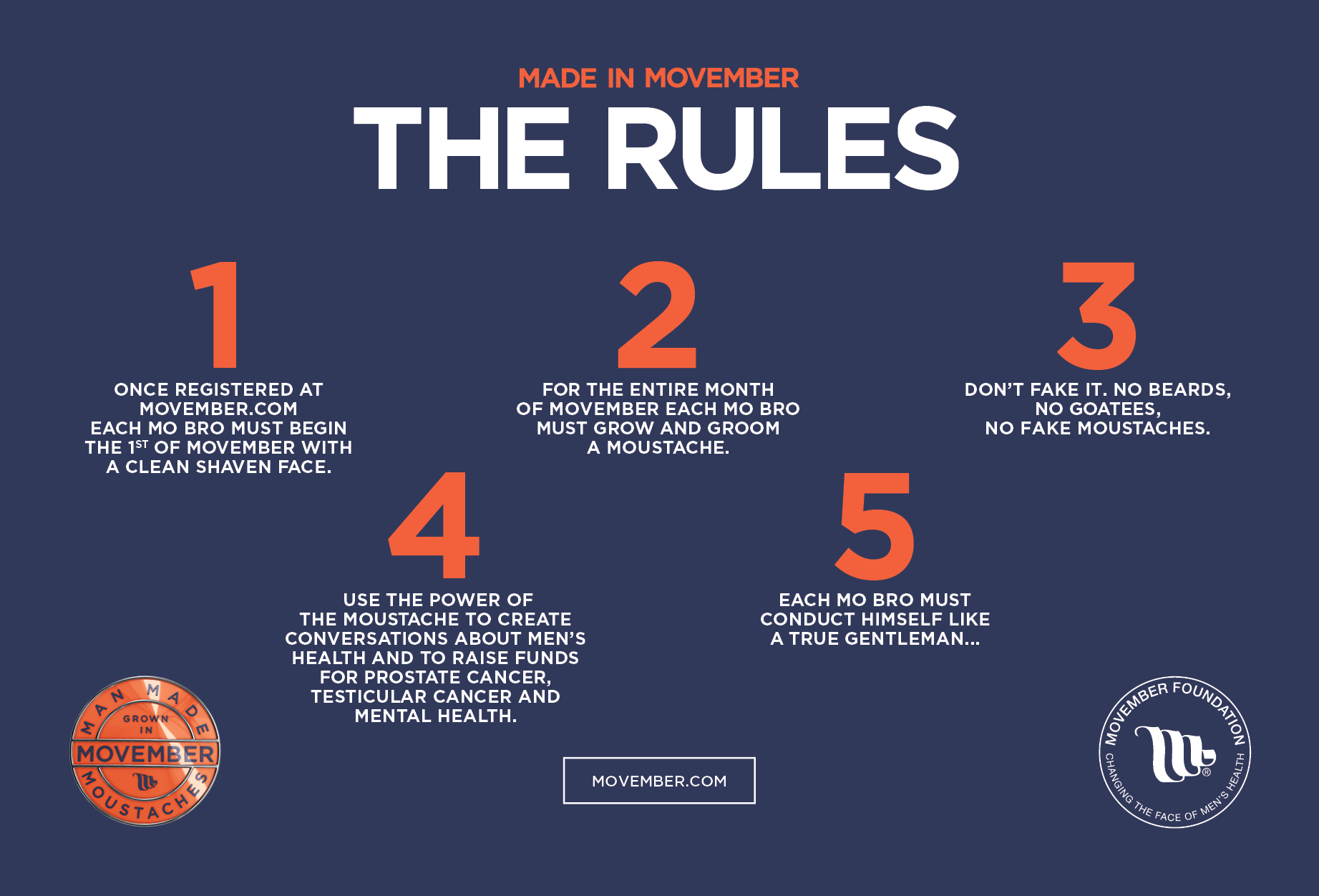 Movember Australia News The Rules Play By Them 7552